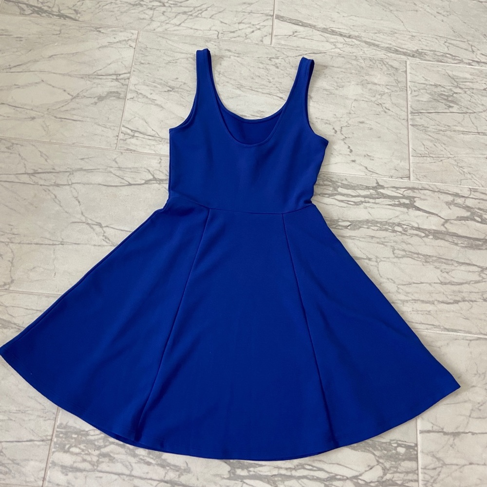 H&M Skater Dress - Navy Blue